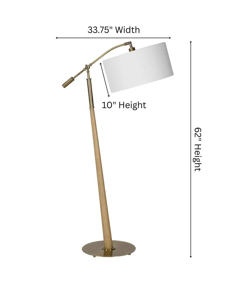 Kennett Wooden Floor Lamp - Image 4