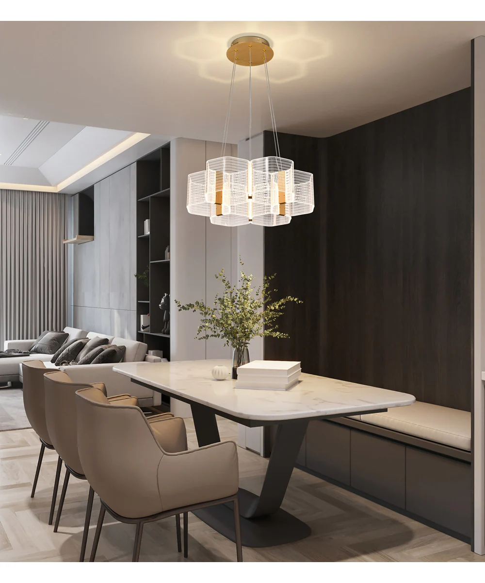 Kenzo  Chandelier Polished Anodized Bronze - Image 2