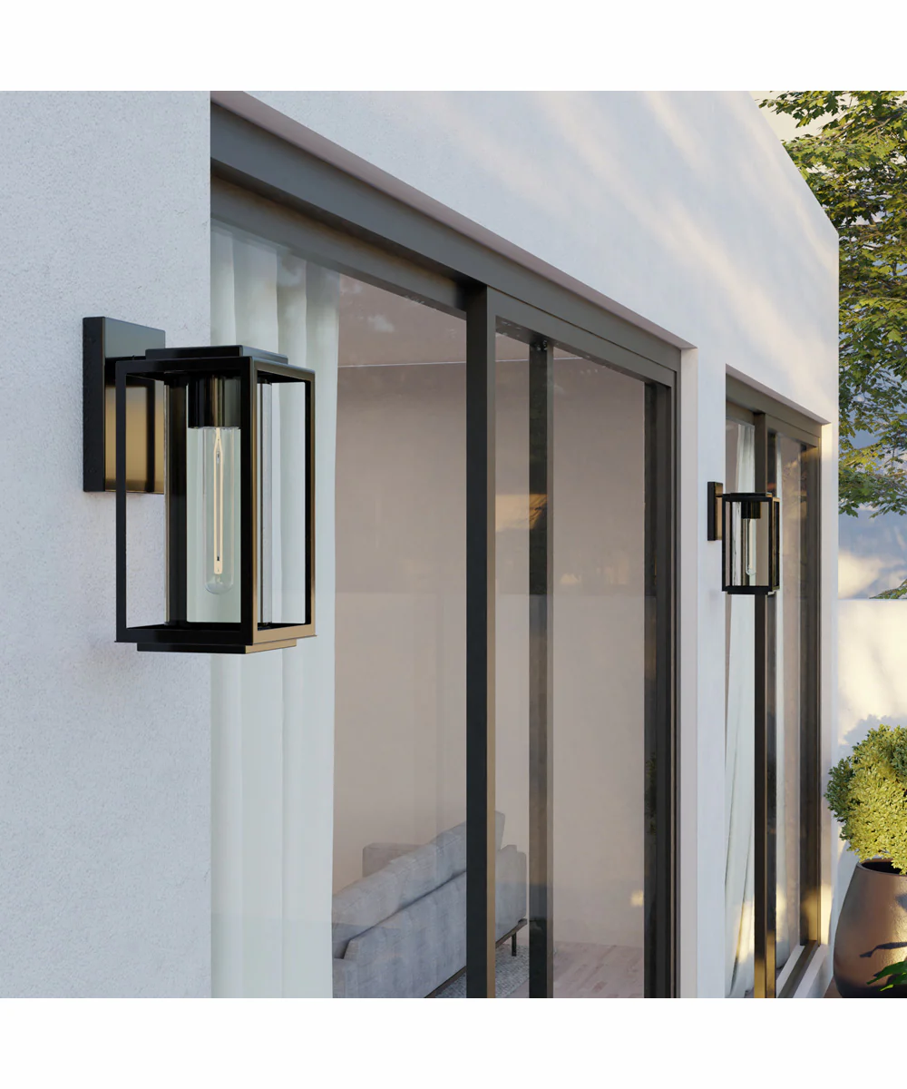 Kessler 1-Light Outdoor Wall-Lantern Matte Black - Image 2