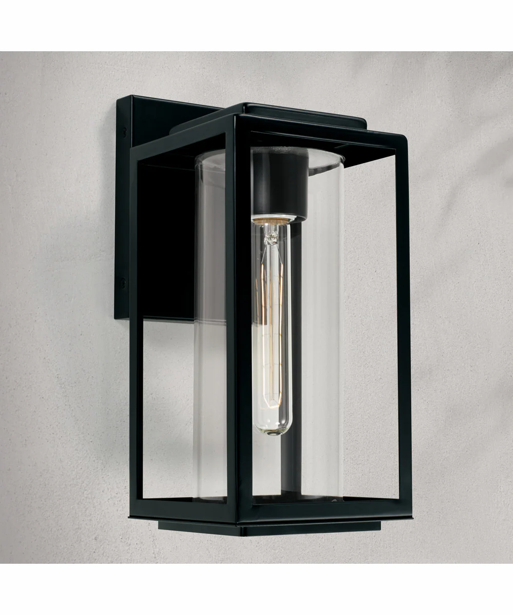 Kessler 1-Light Outdoor Wall-Lantern Matte Black - Image 3