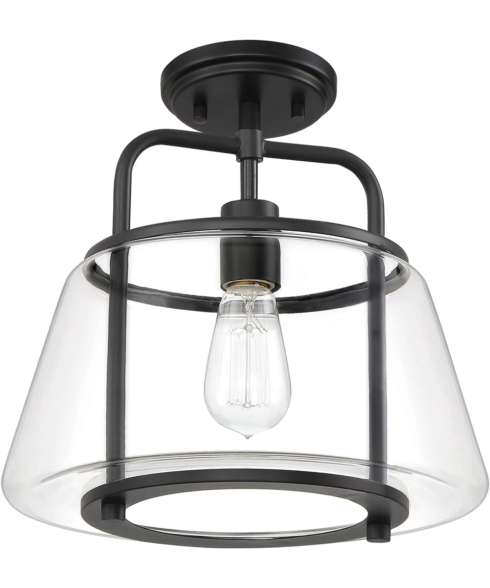 Kettle 1-light Semi Flush Mount Earth Black - Image 3