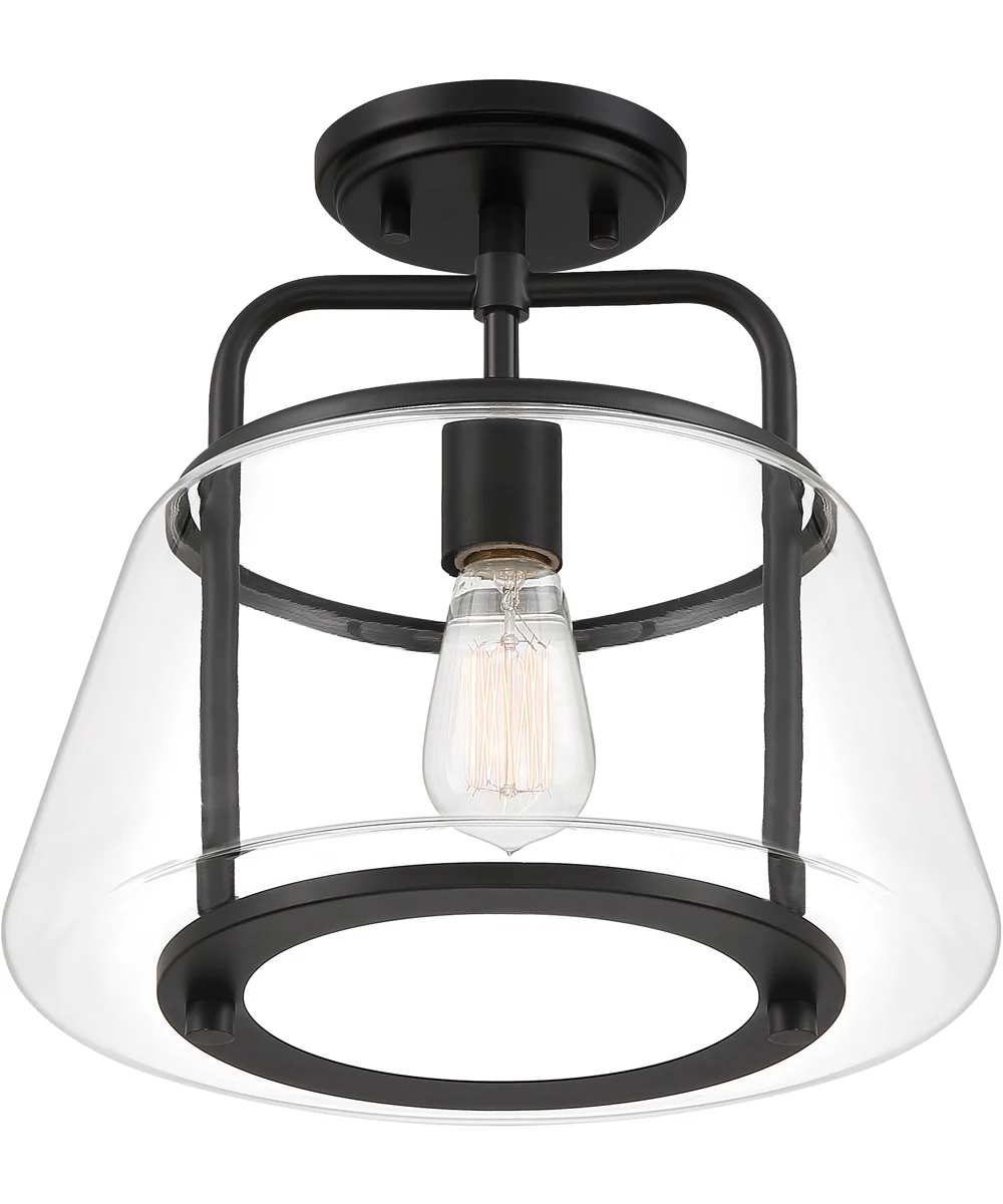 Kettle 1-light Semi Flush Mount Earth Black - Image 4