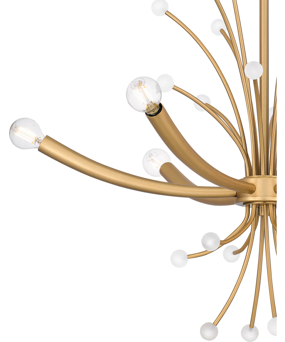 Kiera 6-light Chandelier Brushed Weathered Brass - Image 5