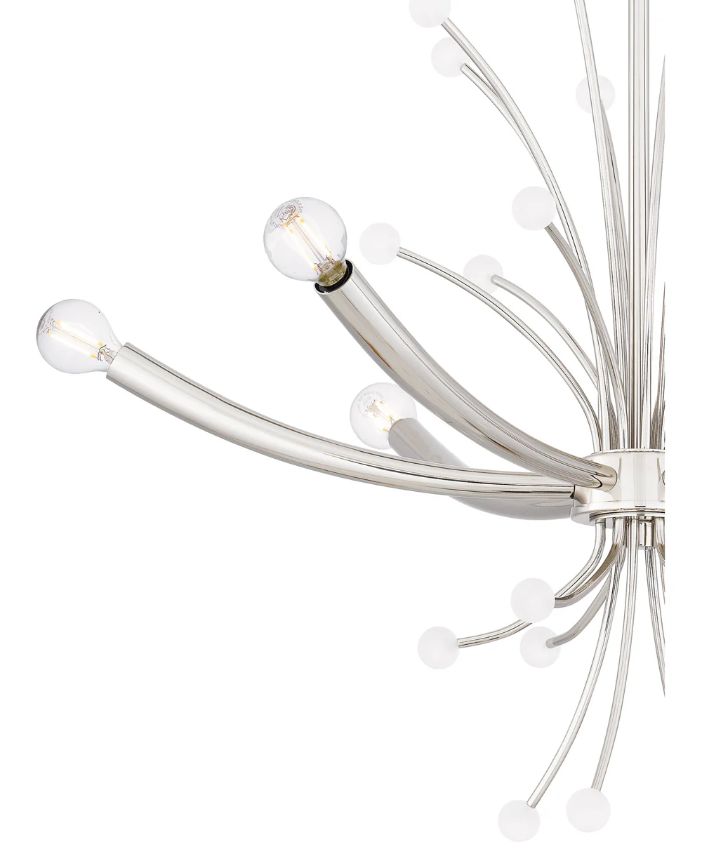 Kiera 6-light Chandelier Polished Nickel - Image 5