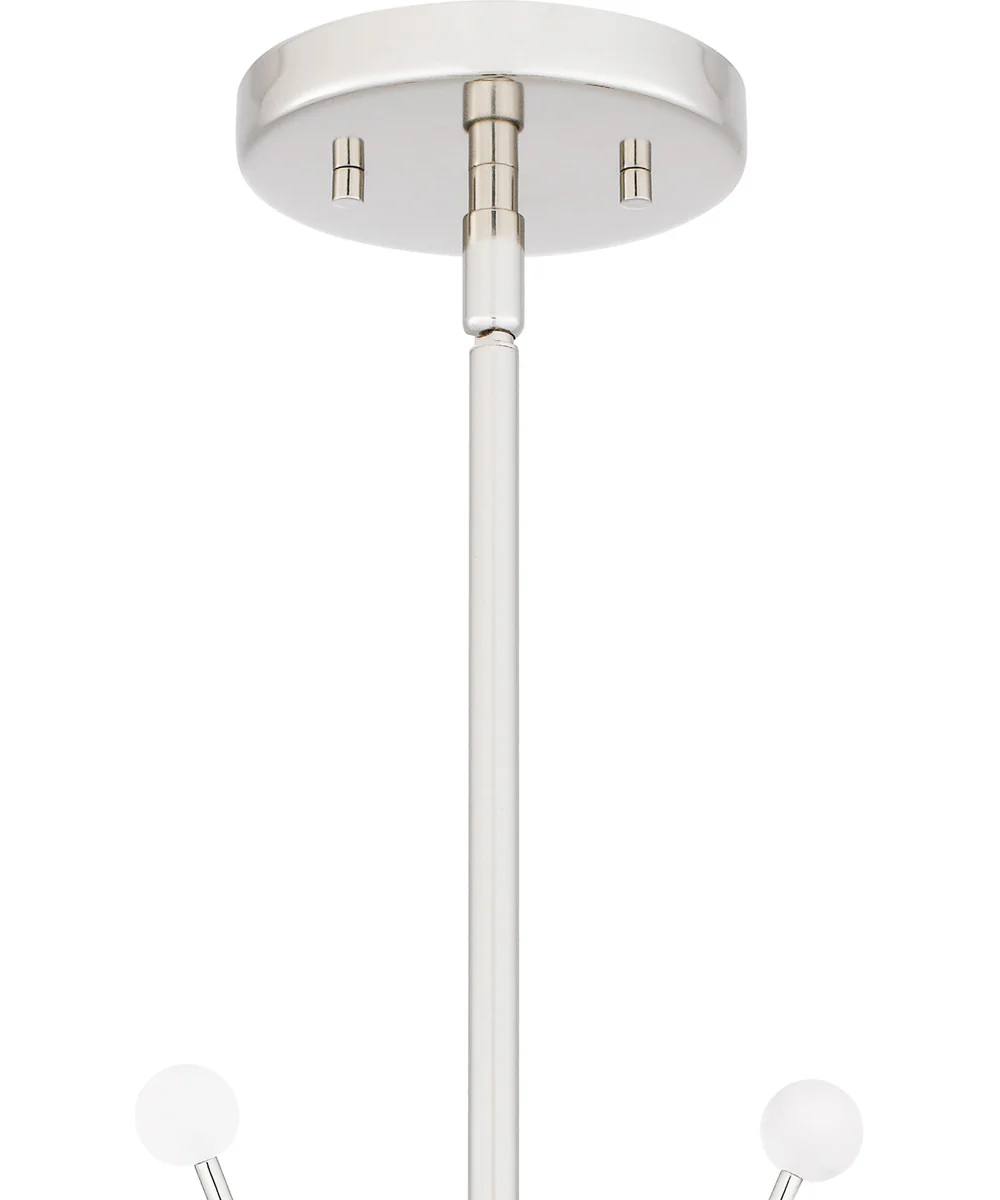 Kiera 6-light Chandelier Polished Nickel - Image 6