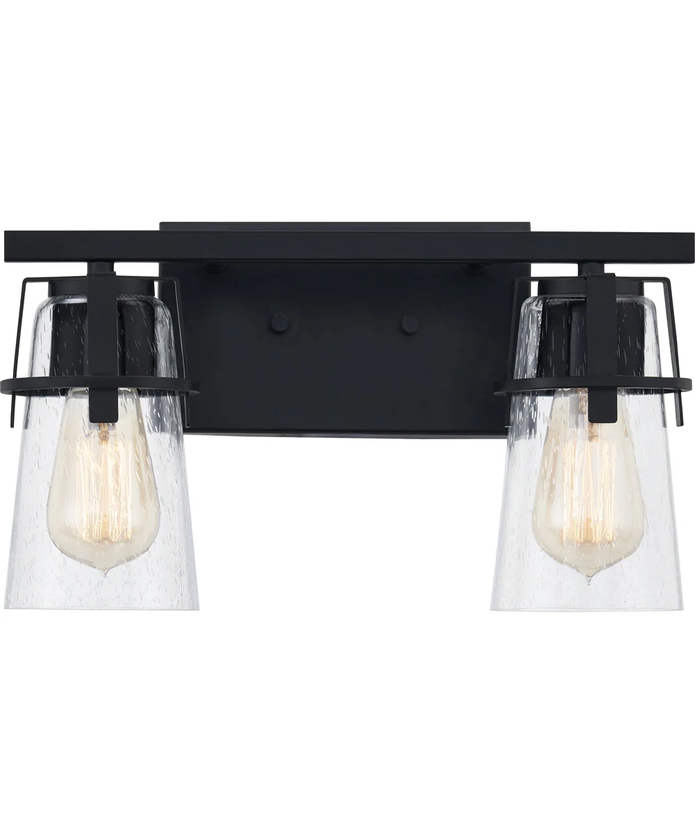 Knox Medium 2-light Bath Light Matte Black - Image 2
