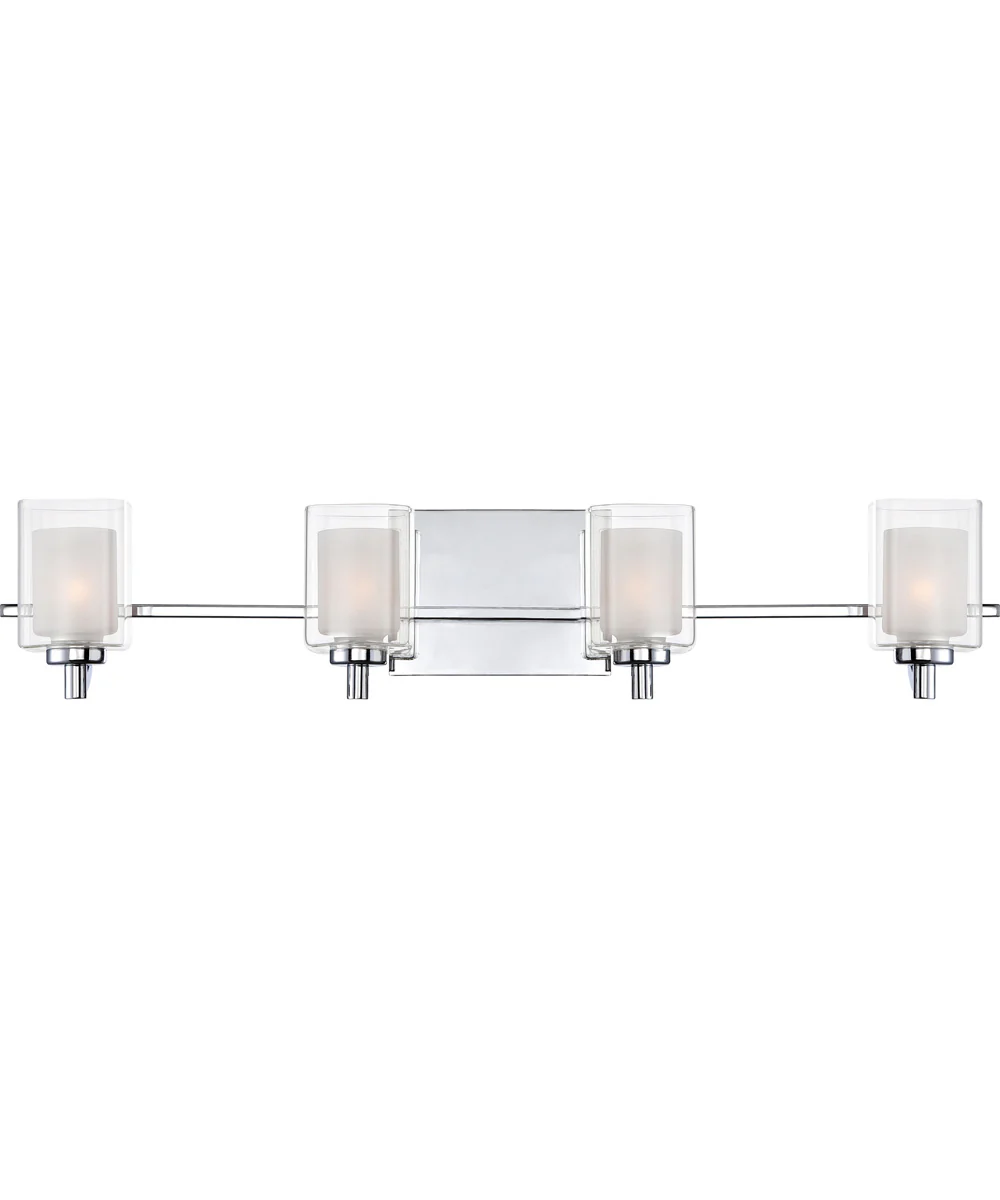 Kolt Extra Large 4-light Bath Light Polished Chrome - Image 2