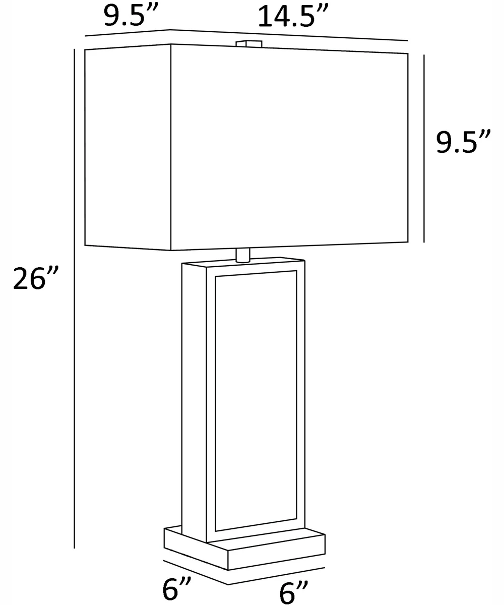Konane 1-Light Table Lamp With Led Night Chrome/White Shade - Image 4