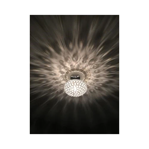 Krystal Ice 9"W 1-Light Semi-Flush Light Fixture by Kichler Chrome Glass Finish - Image 4