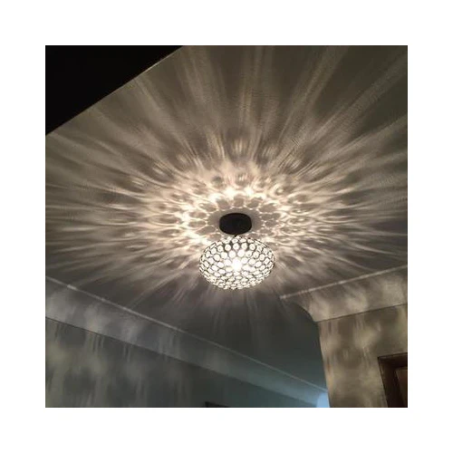 Krystal Ice 9"W 1-Light Semi-Flush Light Fixture by Kichler Chrome Glass Finish - Image 6