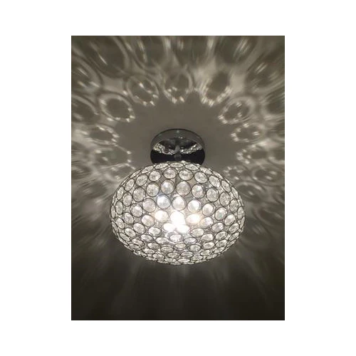 Krystal Ice 9"W 1-Light Semi-Flush Light Fixture by Kichler Chrome Glass Finish - Image 7