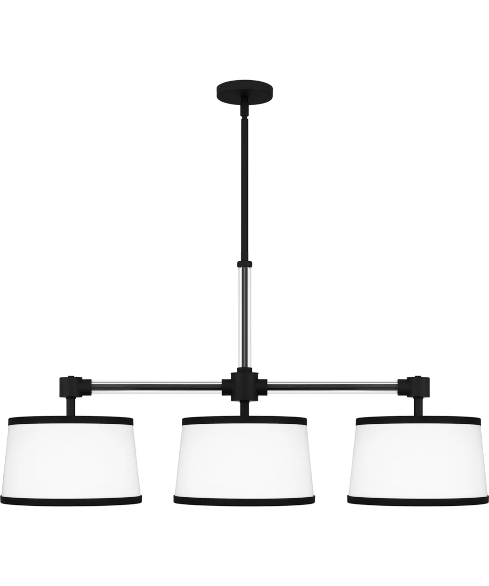 Kylen Medium 3-light Island Light Matte Black - Image 3