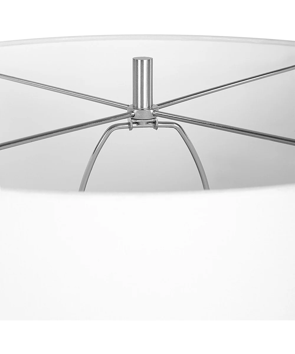 Laced Up Sea Foam Glass Table Lamp - Image 6