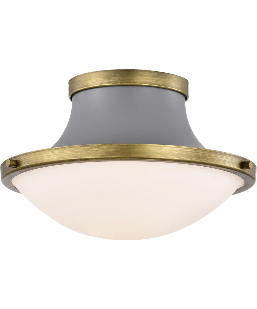 Lafayette 1-Light Close-to-Ceiling Matte Gray - Image 2