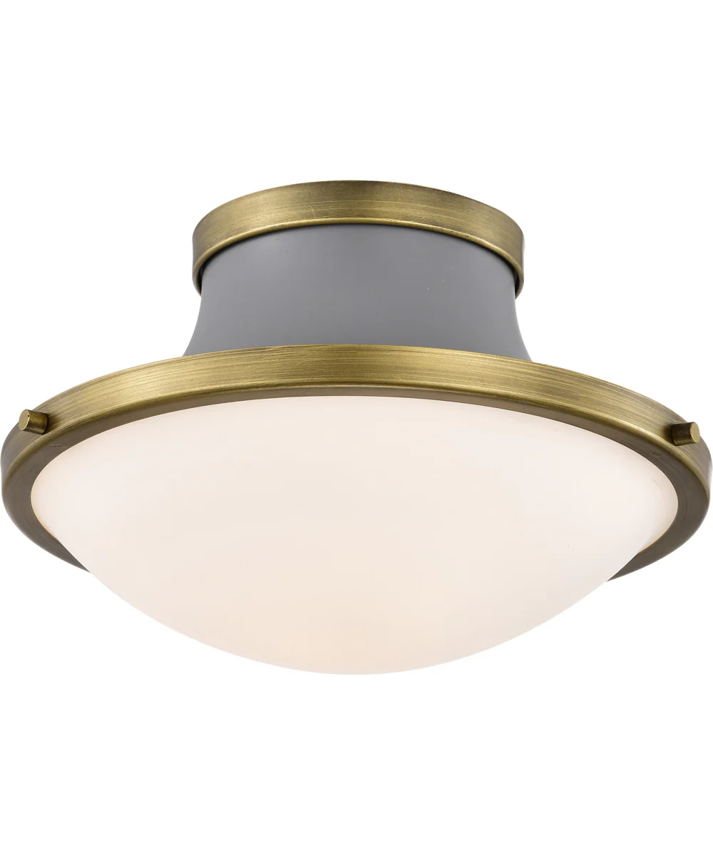 Lafayette 1-Light Close-to-Ceiling Matte Gray - Image 6