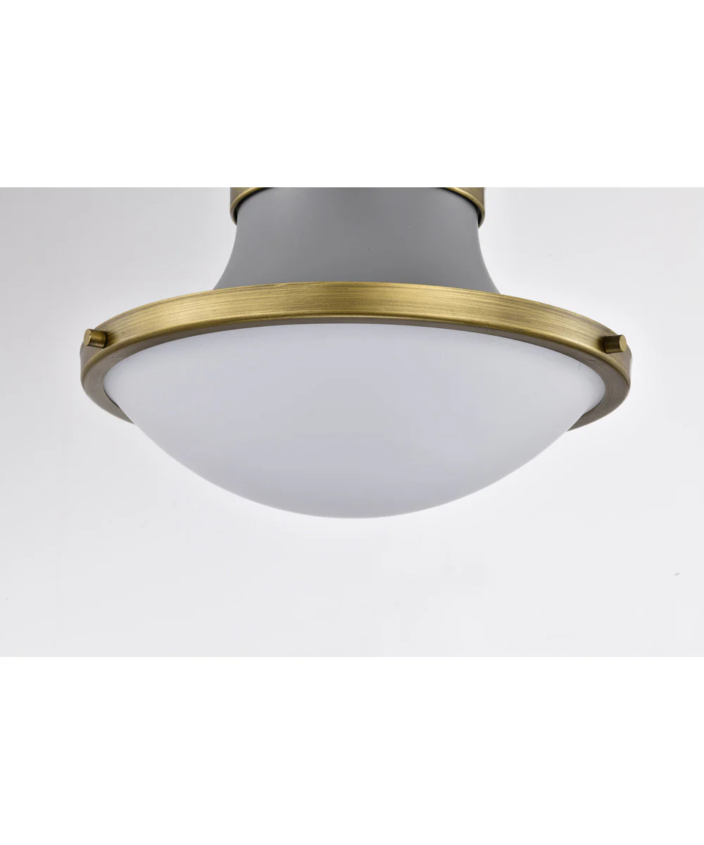 Lafayette 1-Light Close-to-Ceiling Matte Gray - Image 8