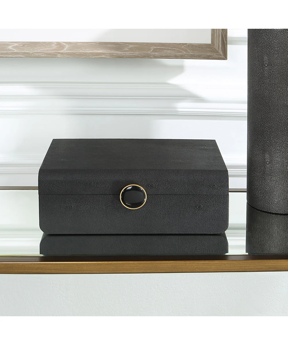 Lalique Black Shagreen Box - Image 2