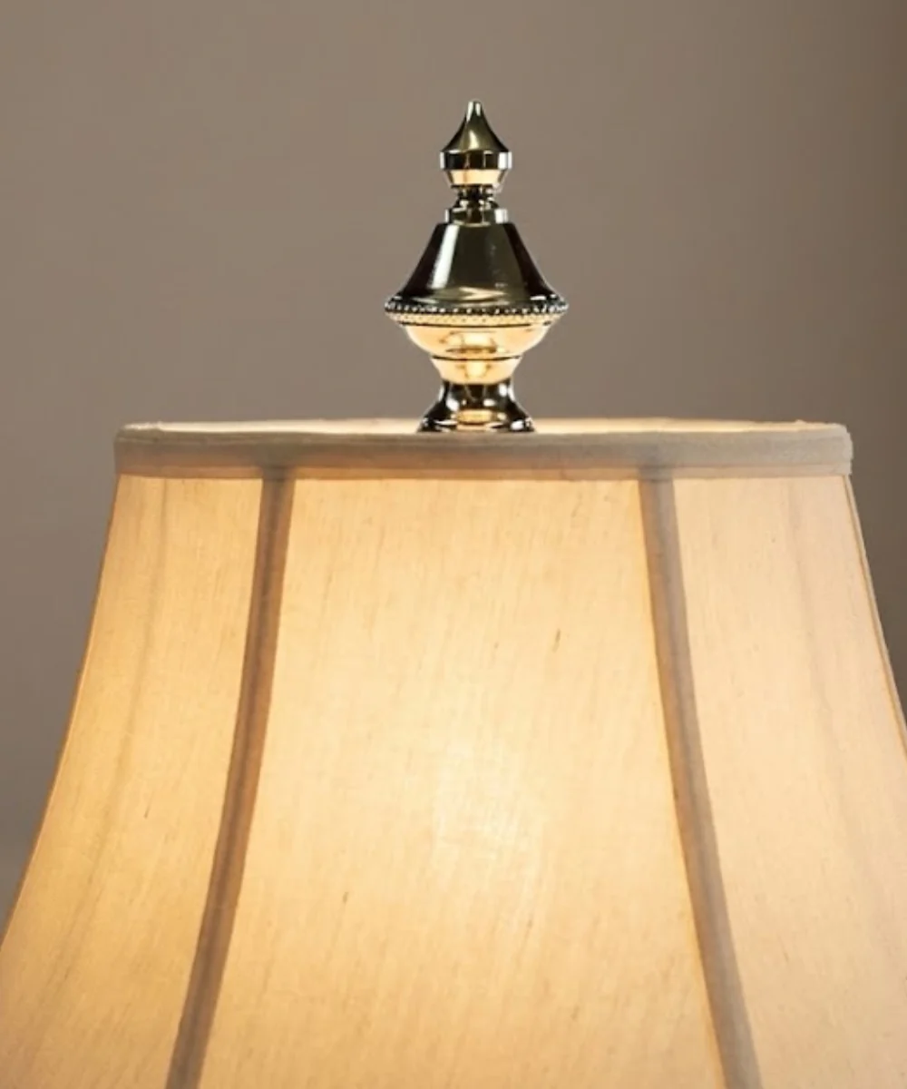 Polished Nickel Beaded Knob Finial 1.5"h - Image 4
