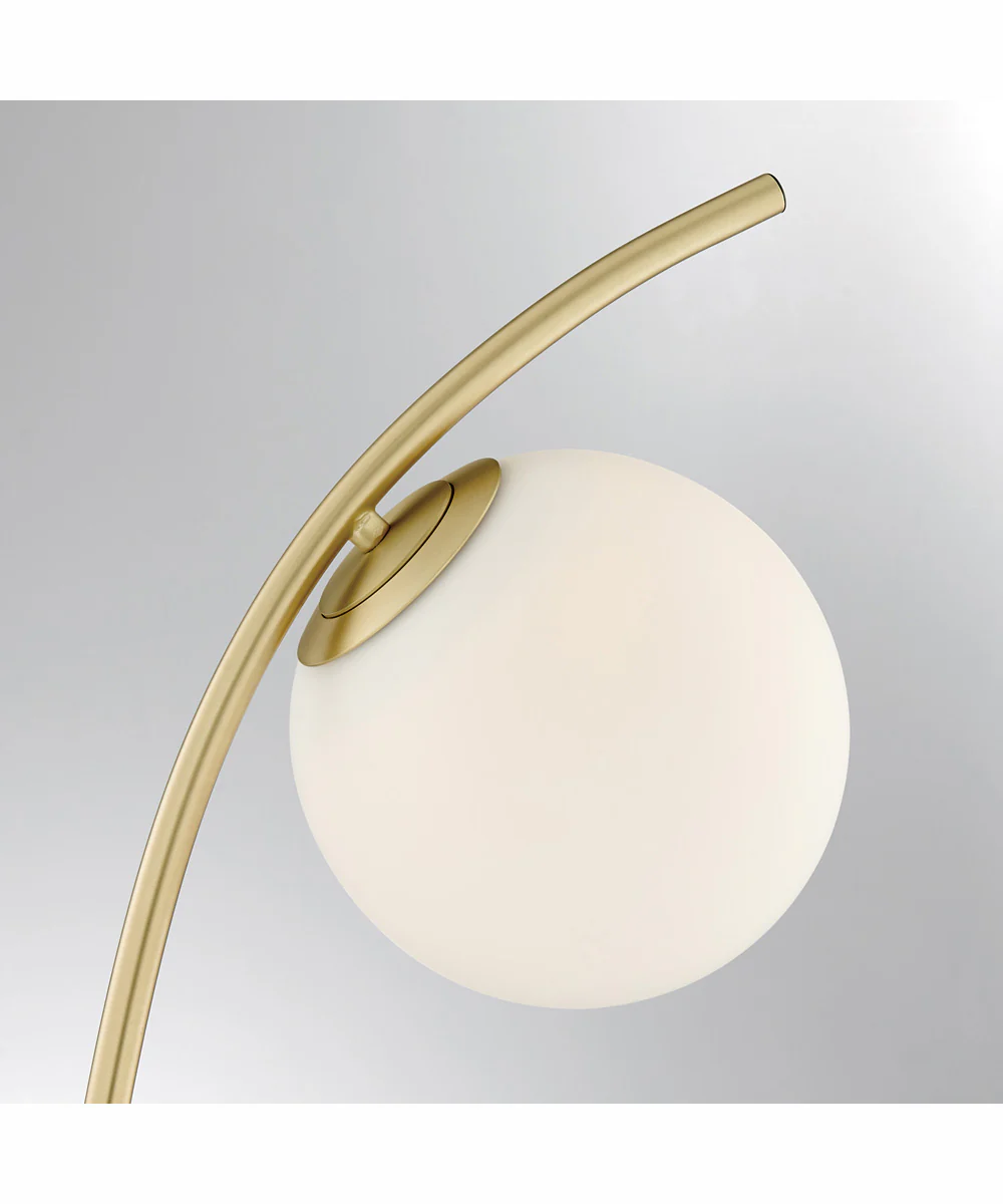 Lancy 1-Light Floor Lamp Gold/Frost Glass Shade - Image 2