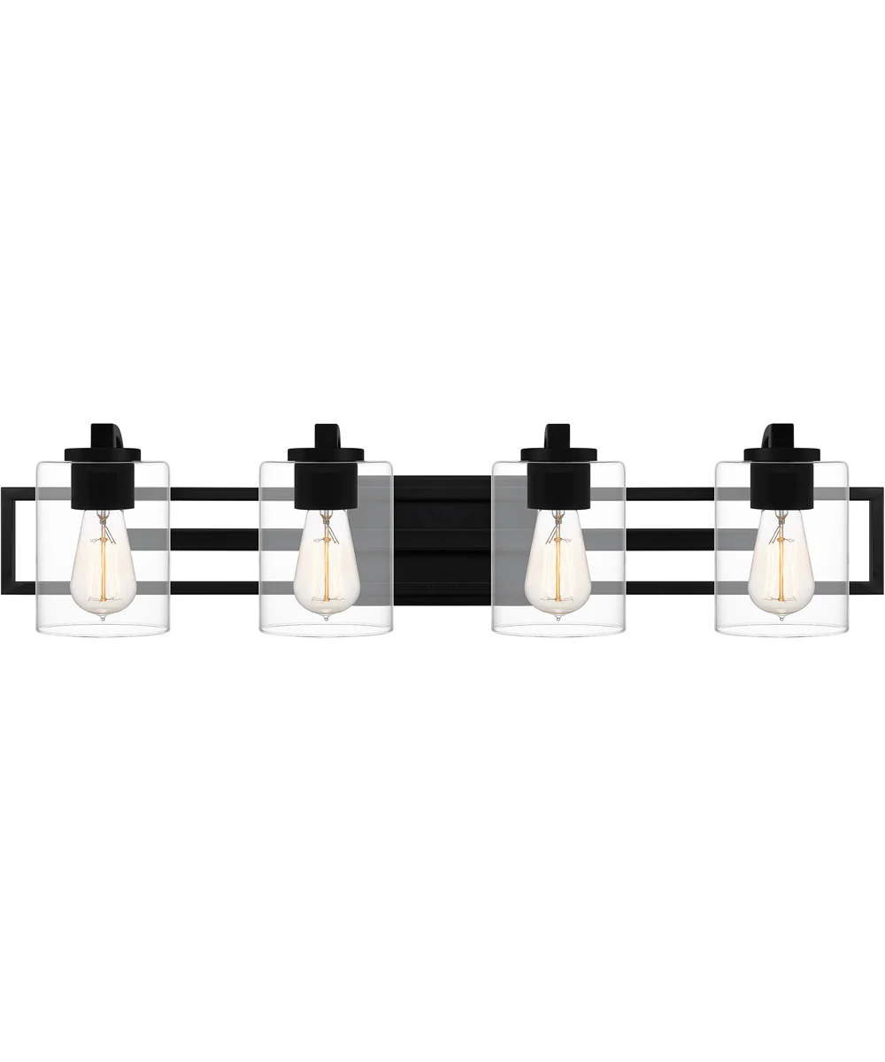 Lansdowne Extra Large 4-light Bath Light Matte Black