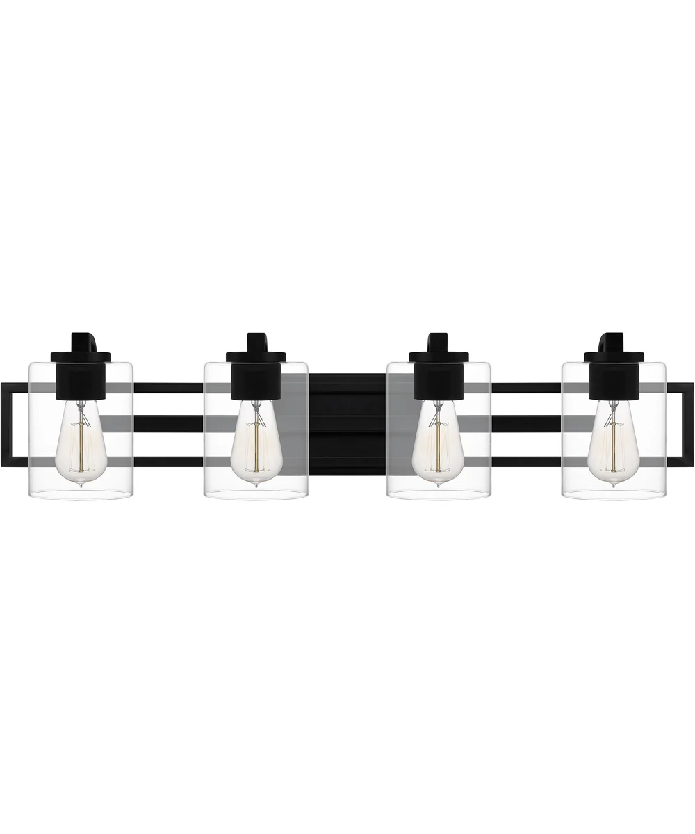 Lansdowne Extra Large 4-light Bath Light Matte Black - Image 3
