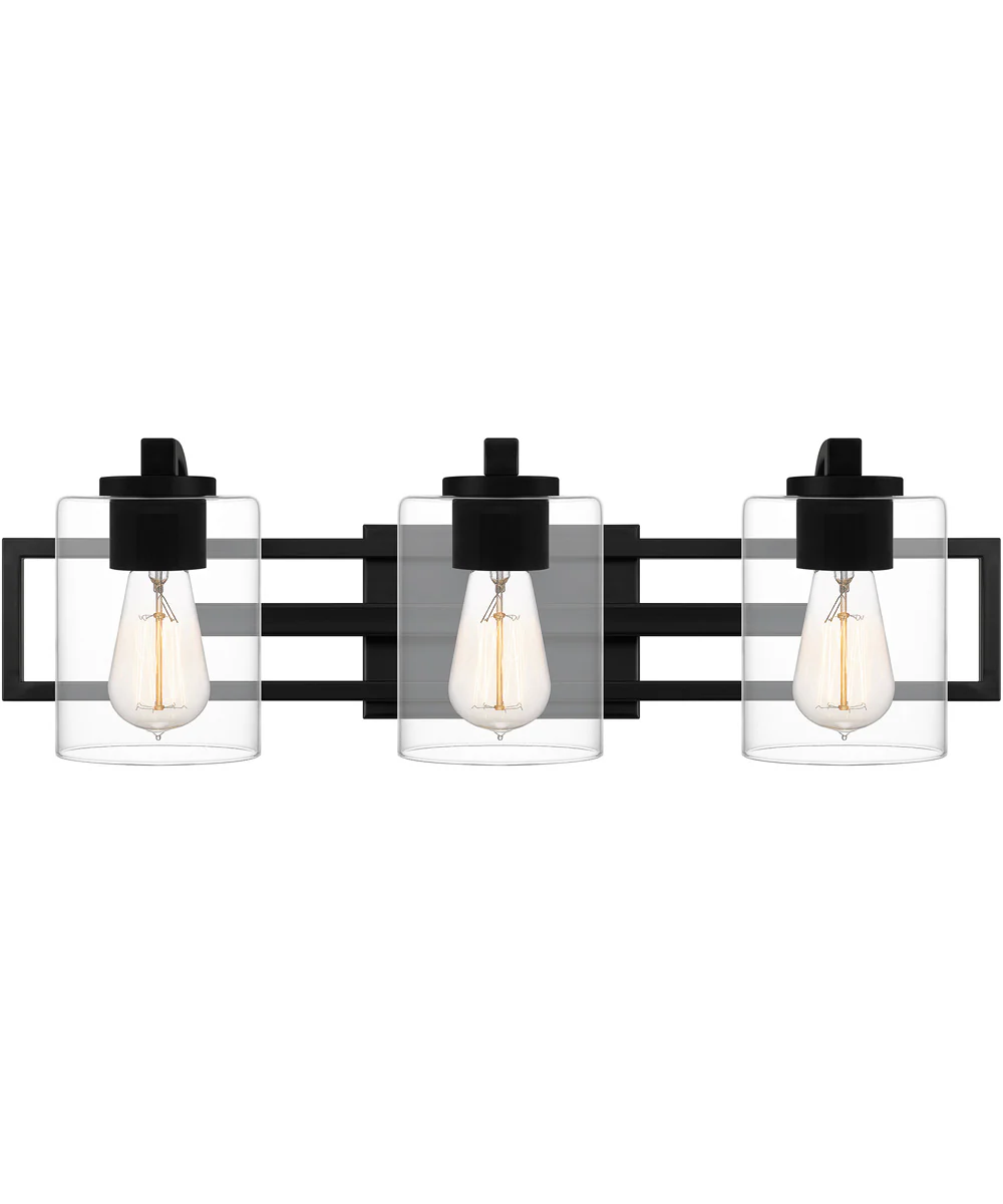 Lansdowne Large 3-light Bath Light Matte Black - Image 2