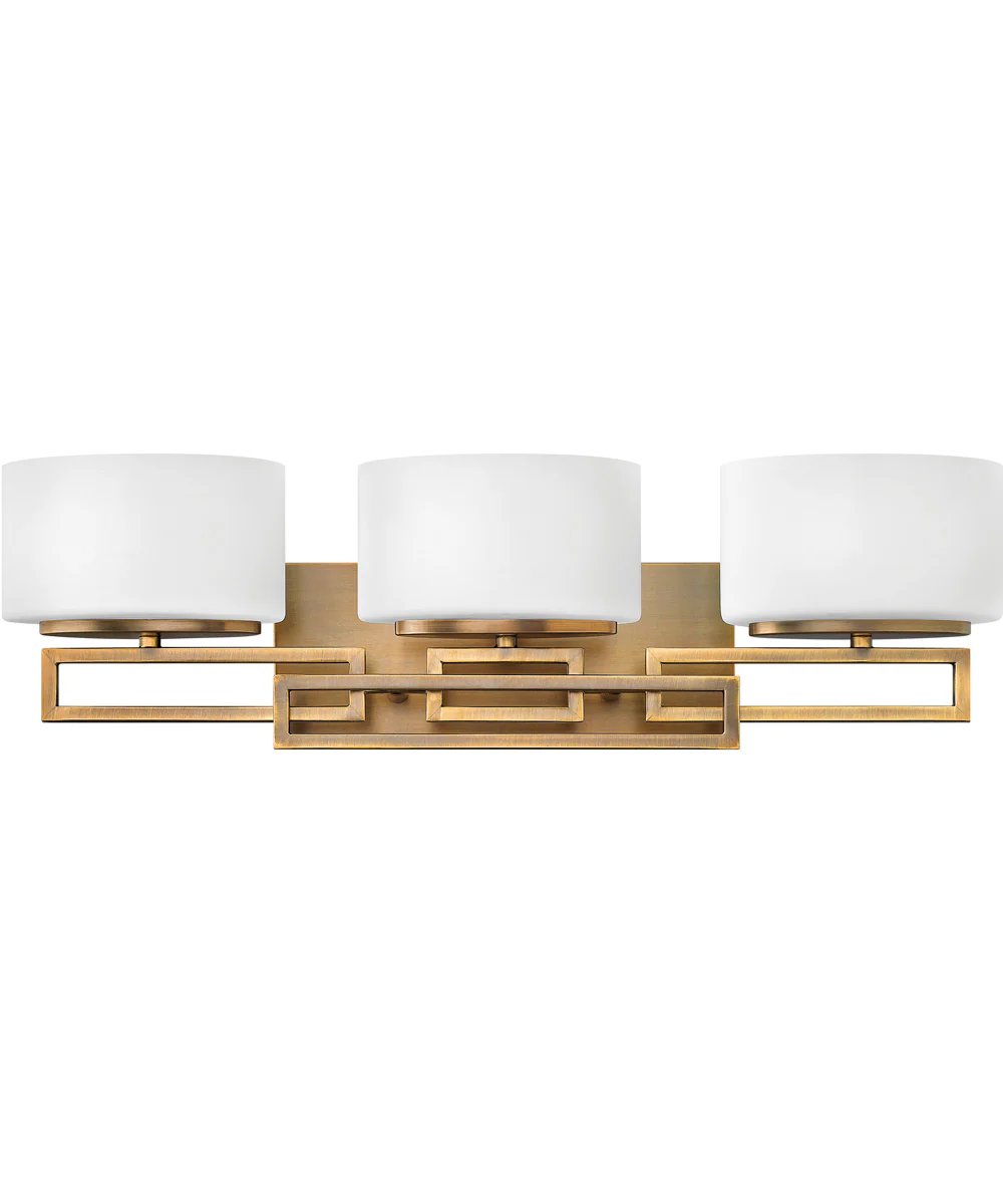 Lanza 3-Light LED Vanity in Brushed Bronze