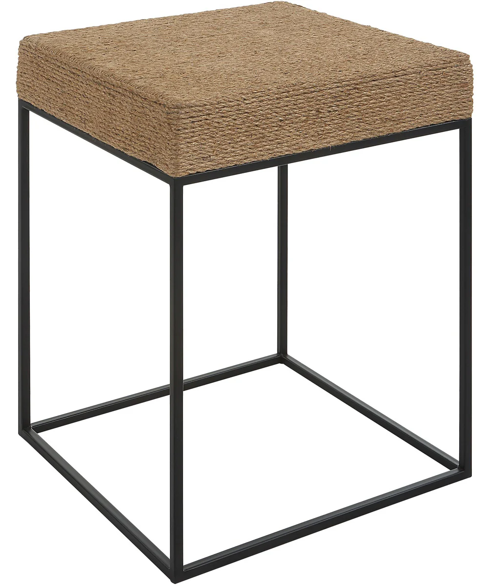 Laramie Rustic Rope Accent Table - Image 4