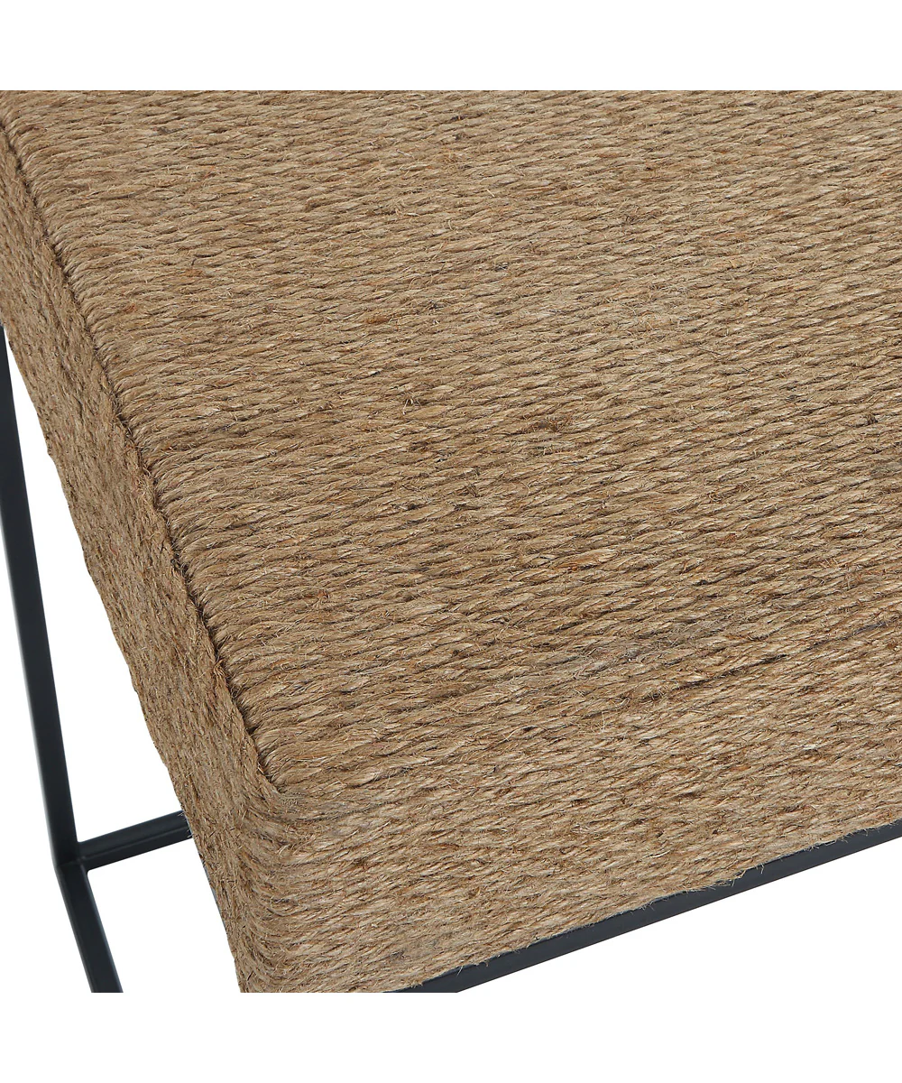 Laramie Rustic Rope Accent Table - Image 5