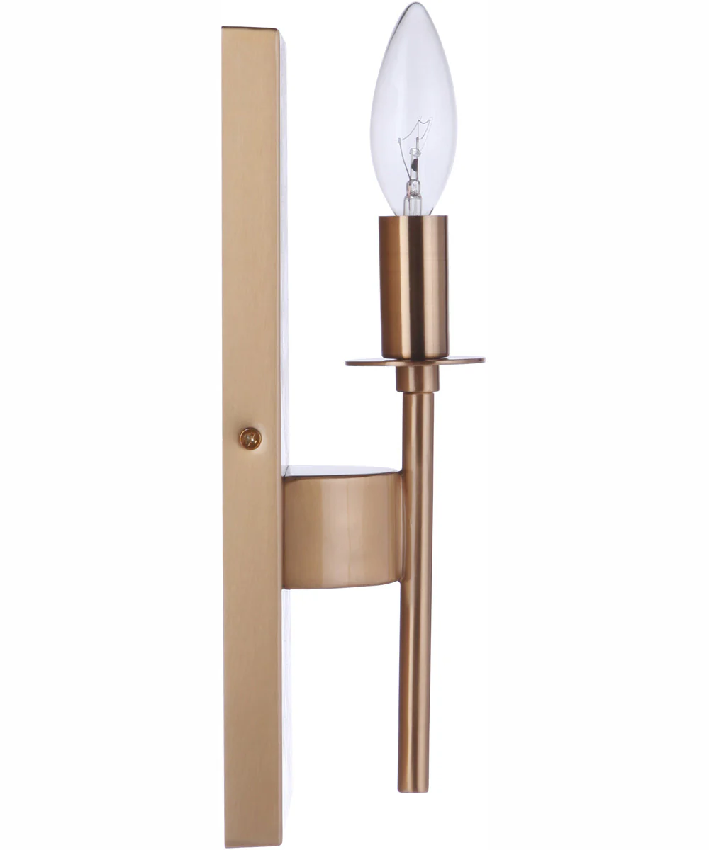 Larrson 1-Light Wall Sconce Satin Brass - Image 6
