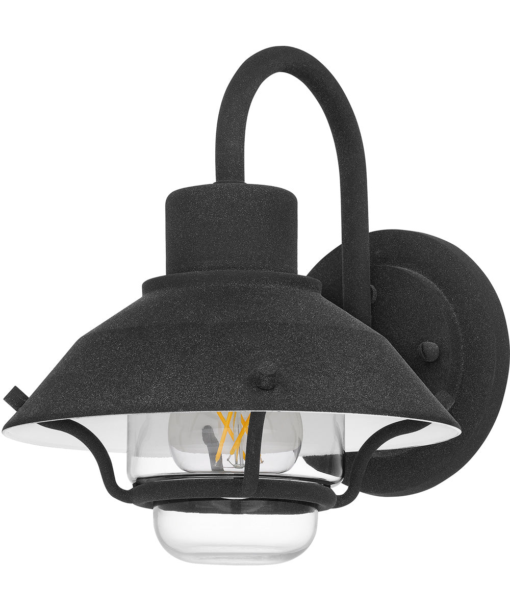 Lavalier Medium 1-light Outdoor Wall Light Coastal Armour Aluminum Mottled Black - Image 2