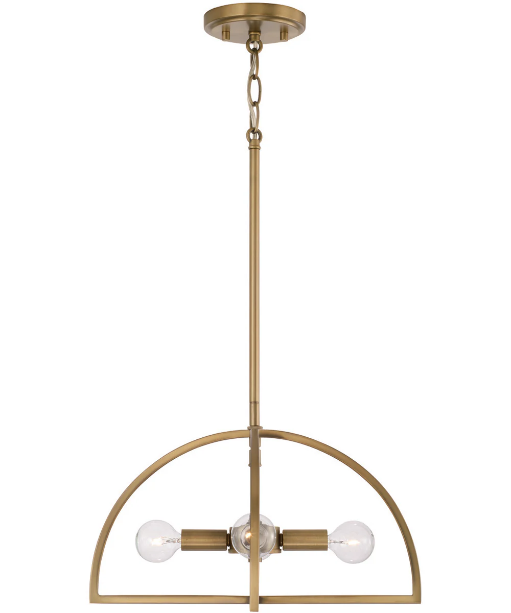 Lawson 4-Light Semi-Flush Aged Brass - Image 6