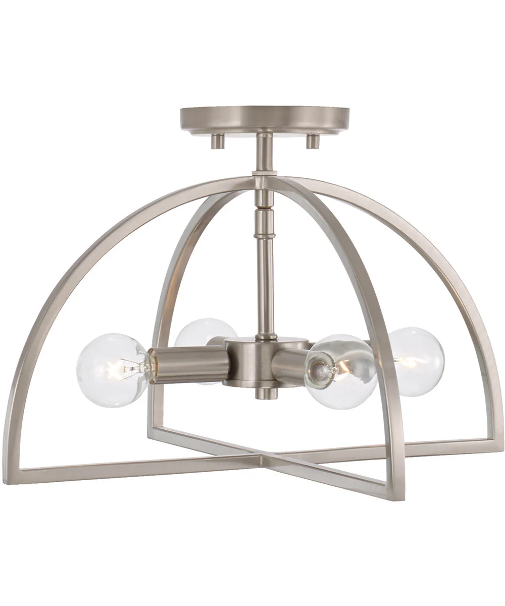 Lawson 4-Light Semi-Flush Brushed Nickel
