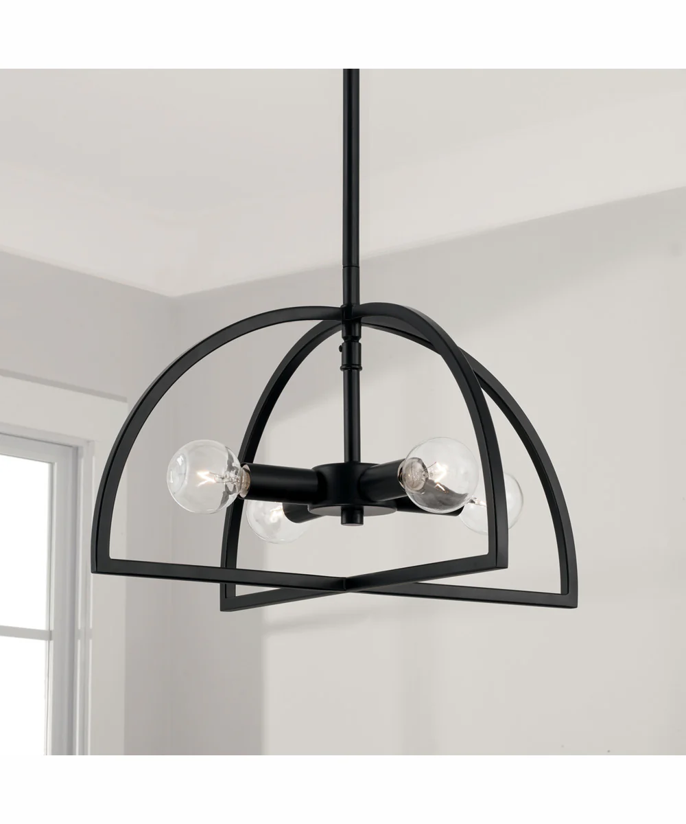 Lawson 4-Light Semi-Flush Matte Black - Image 2