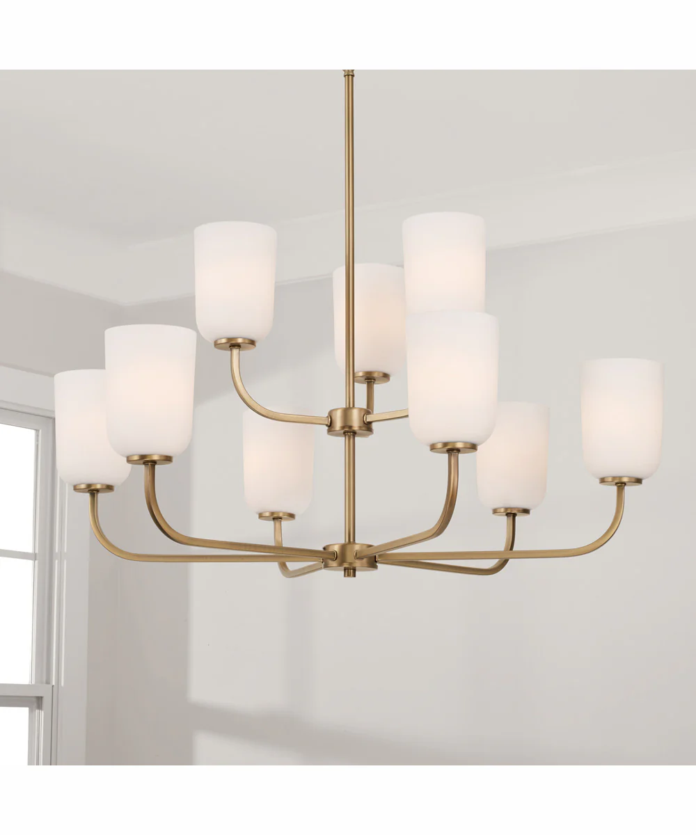 Lawson 9-Light Chandelier Aged Brass - Image 2