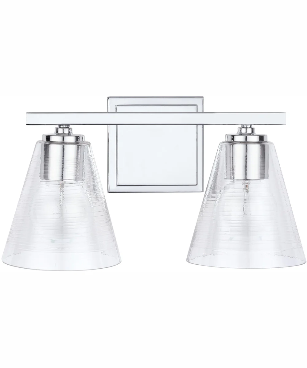 Layla 2-Light Vanity Chrome