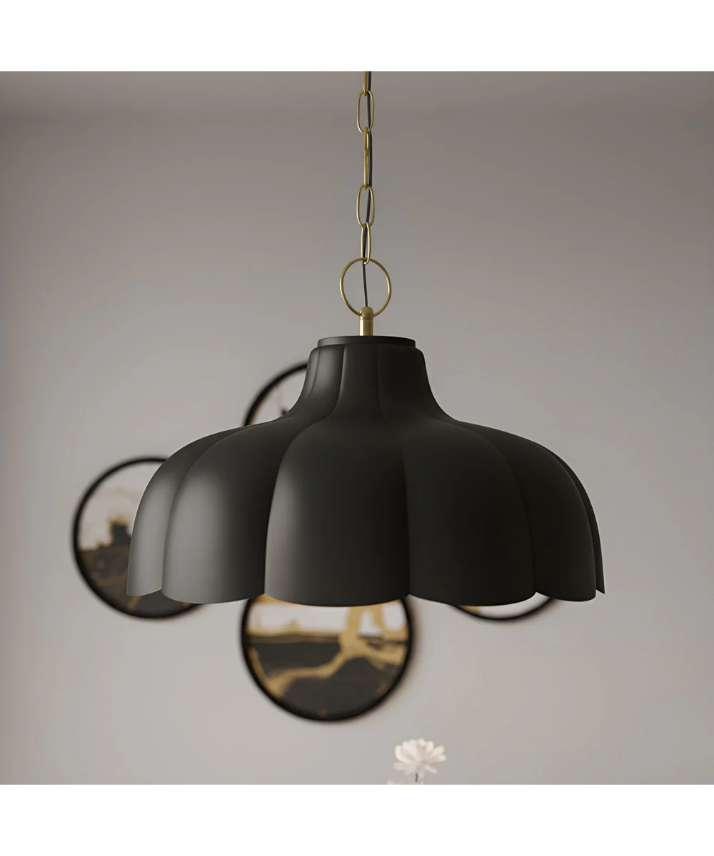 Leanne 4-light Pendant Matte Black - Image 2