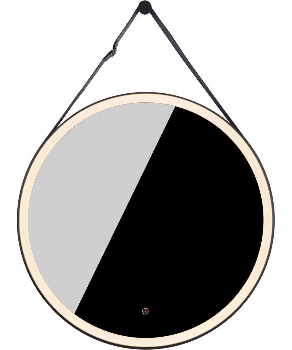 LED Lighted Mirror 1-Light Mirror Flat Black - Image 3