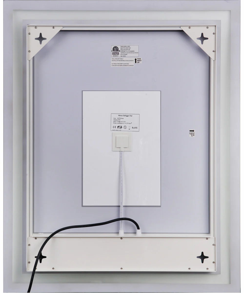 LED Lighted Mirror 1-Light Mirror White - Image 6