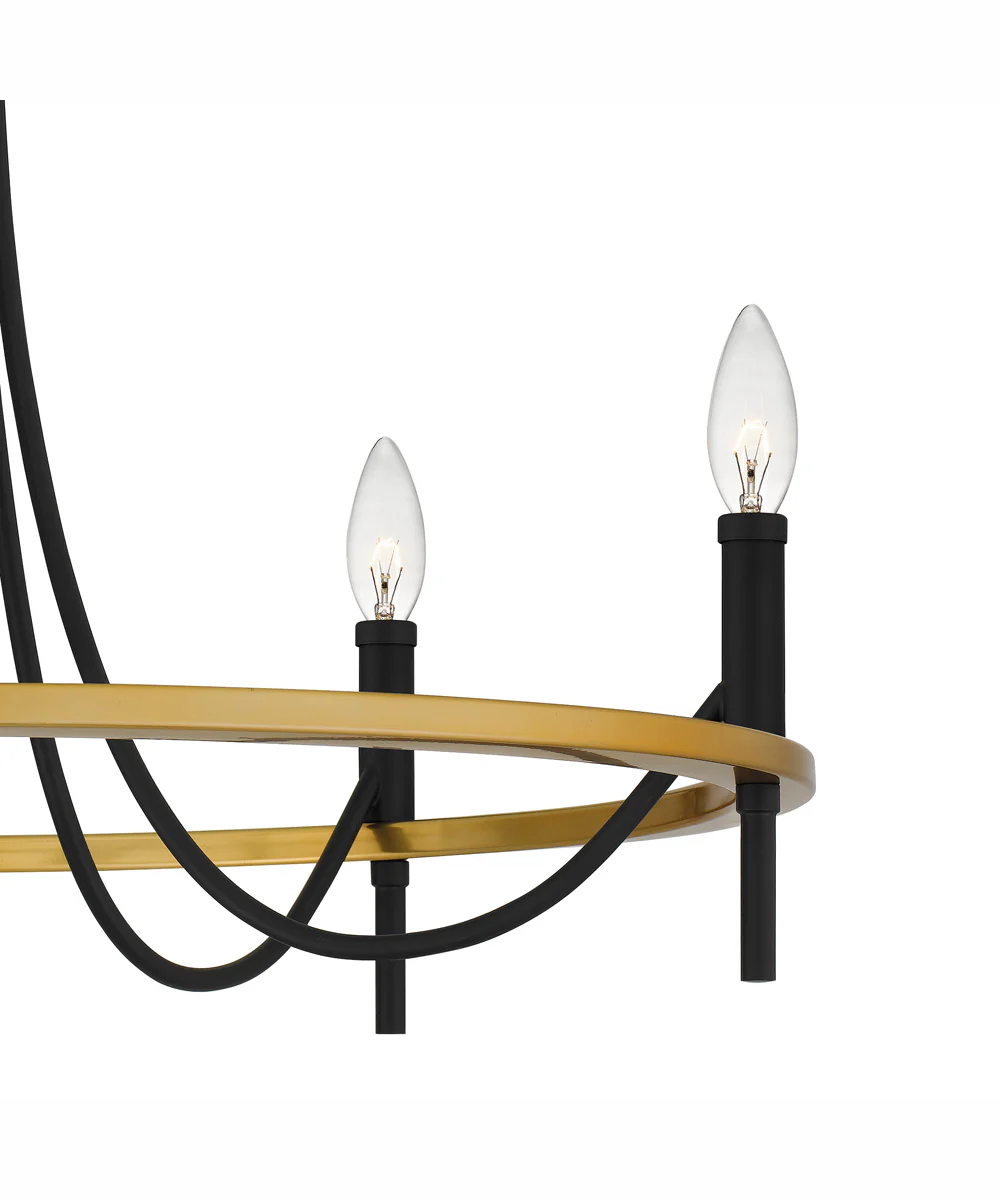 Legare 5-light Chandelier Matte Black - Image 6