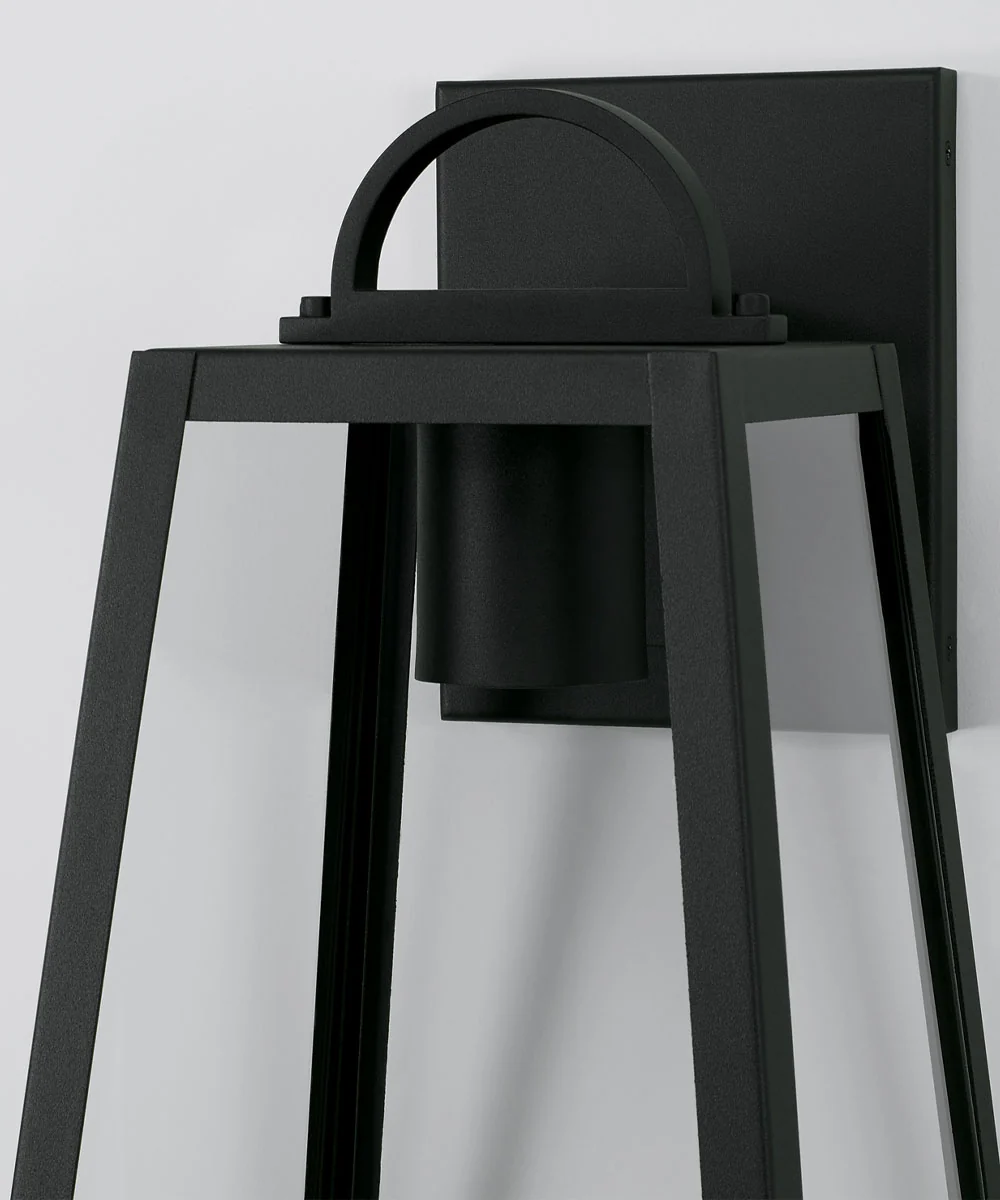 Leighton 1-Light Outdoor Wall-Lantern Rain or Shine - Black - Image 3