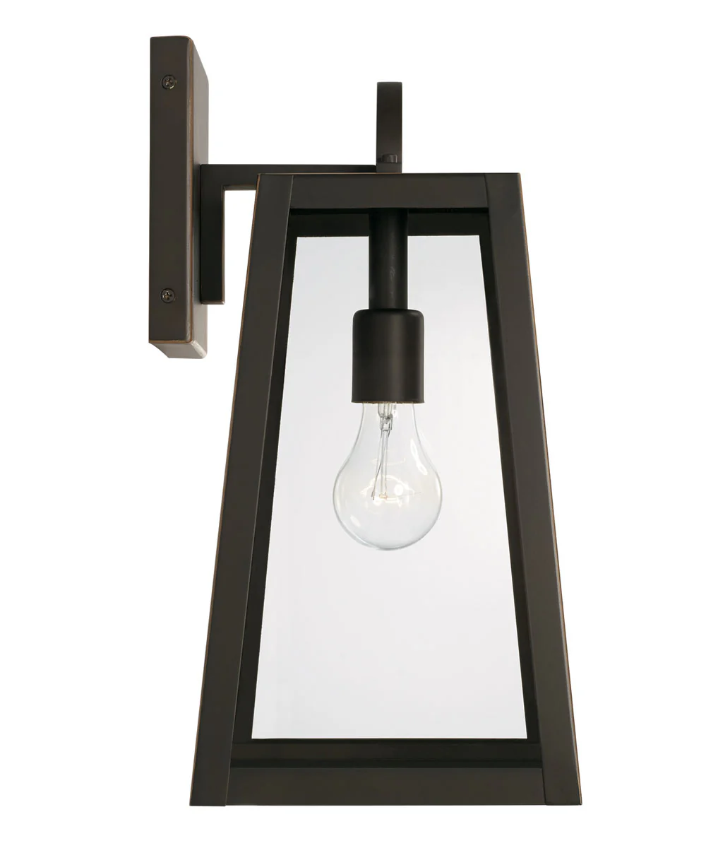 Leighton 1-Light Outdoor Wall-Lantern Rain or Shine - Oiled Bronze - Image 5