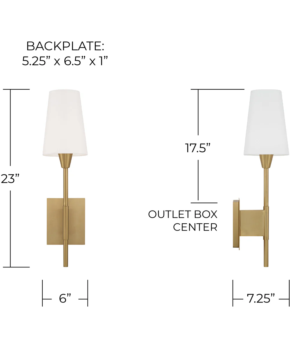 Leland 1-Light Sconce Aged Brass - Image 5