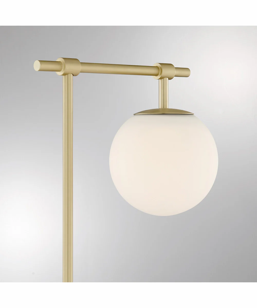 Lencho 1-Light Table Lamp Gold/Frost Glass Shade - Image 2