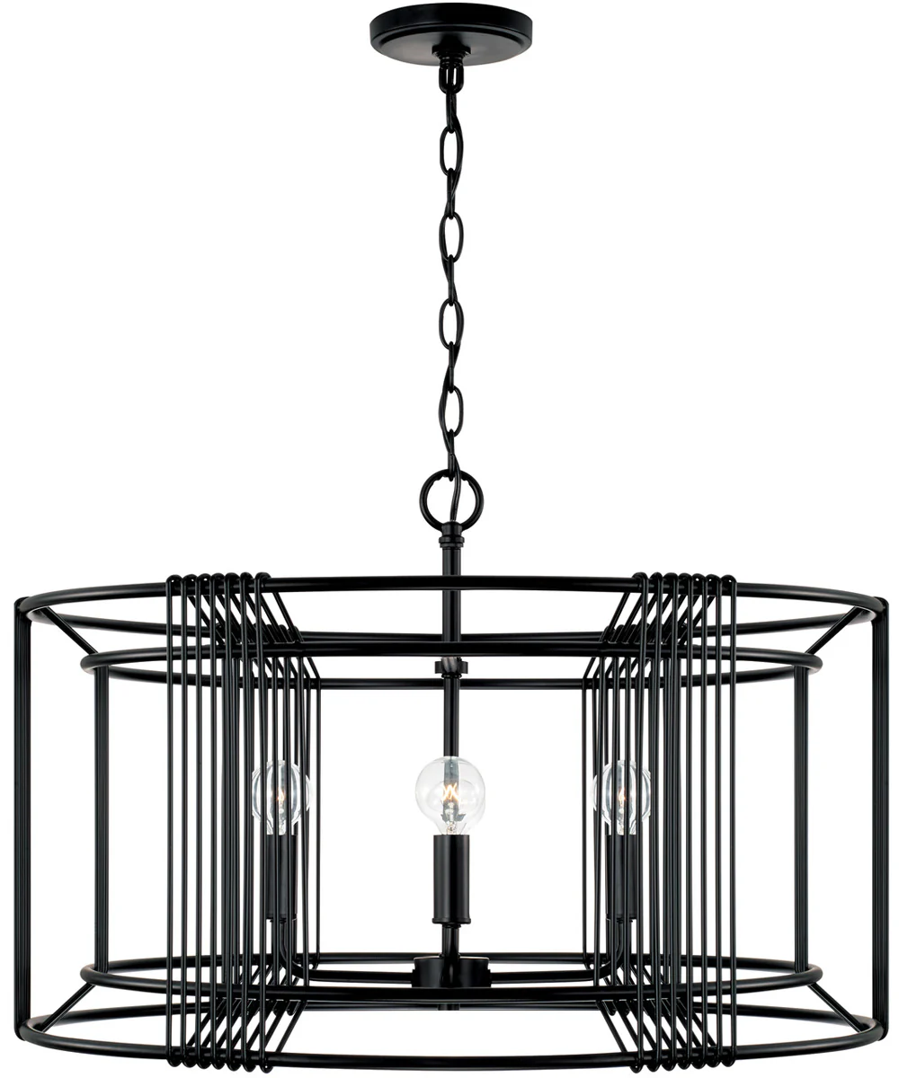Lennon 4-Light Pendant Matte Black
