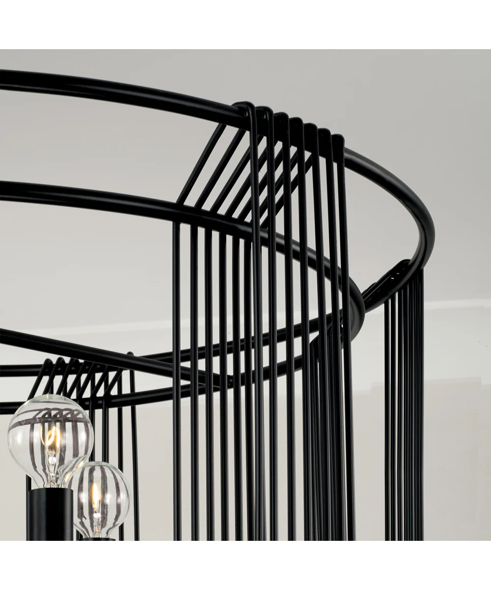 Lennon 4-Light Pendant Matte Black - Image 3