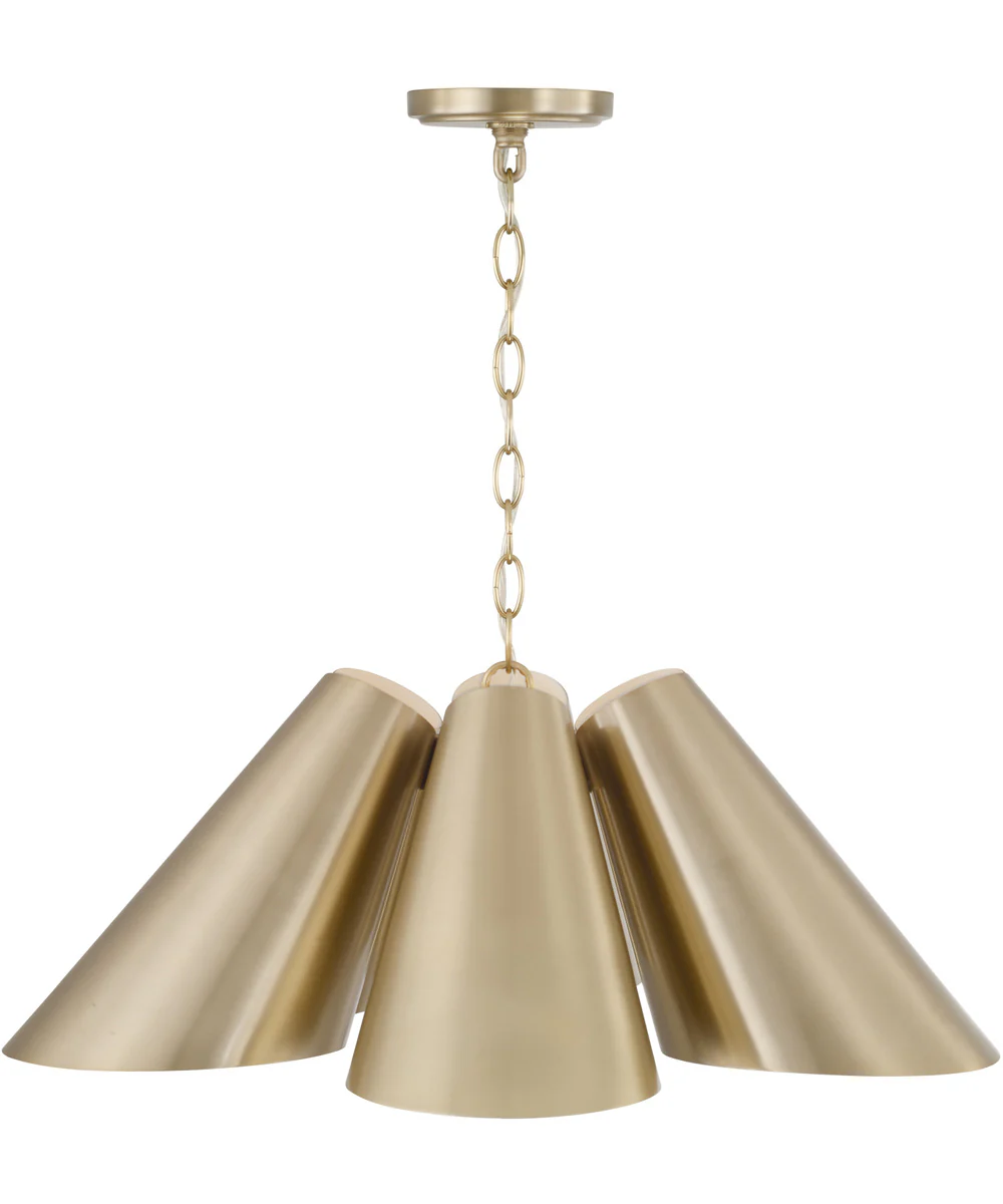 Leo 6-Light Pendant Matte Brass - Image 3