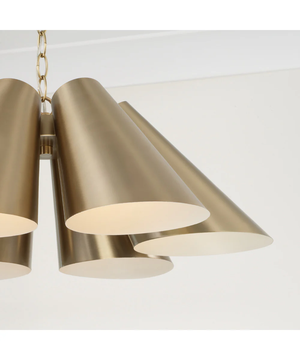 Leo 6-Light Pendant Matte Brass - Image 4