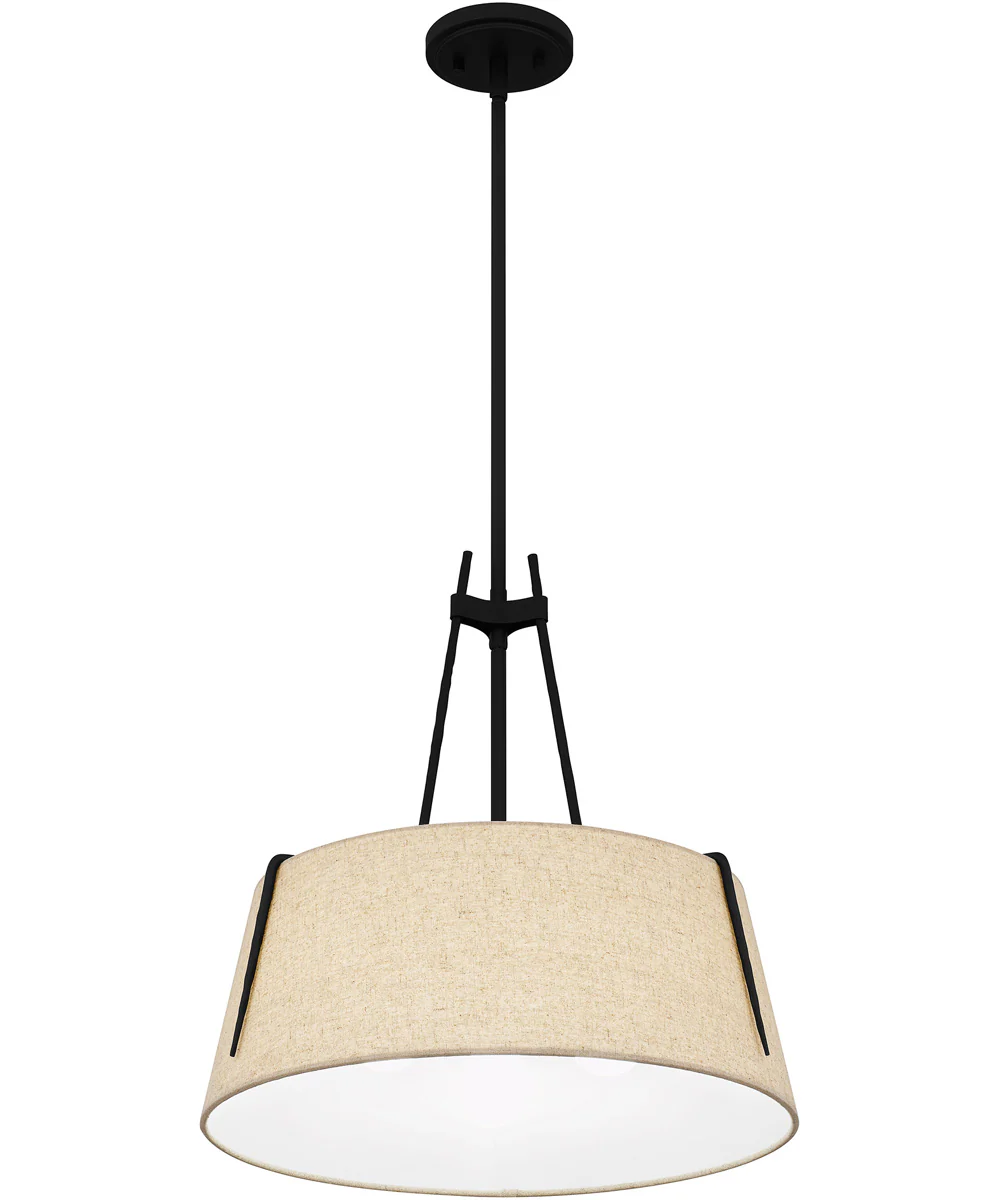 Leona 3-light Pendant Matte Black - Image 5