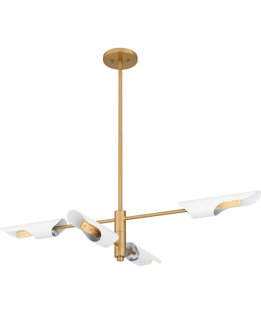 Leoni Medium 4-light Island Light Brushed Weathered Brass - Image 4